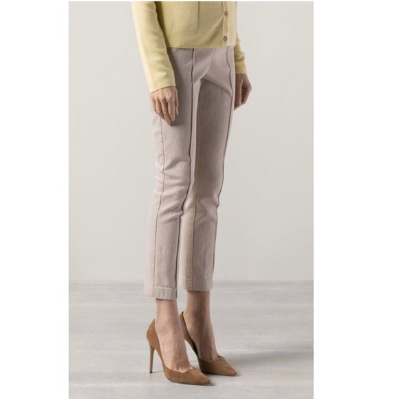 The Row Beige Denim Slim Fit Avied Pants XS $595 - Picture 3 of 7